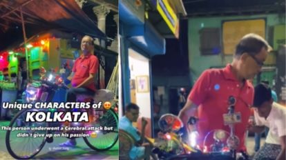 Brain Stroke से पीड़ित होने के बाद motorcycle न चलाने के लिए कहे जाने पर Kolkata के एक व्यक्ति की cycle पर अब सभी का ध्यान जाता है जानिए क्यों और कैसे